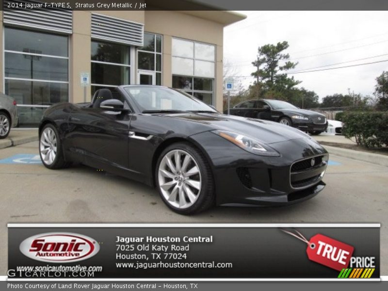 Stratus Grey Metallic / Jet 2014 Jaguar F-TYPE S