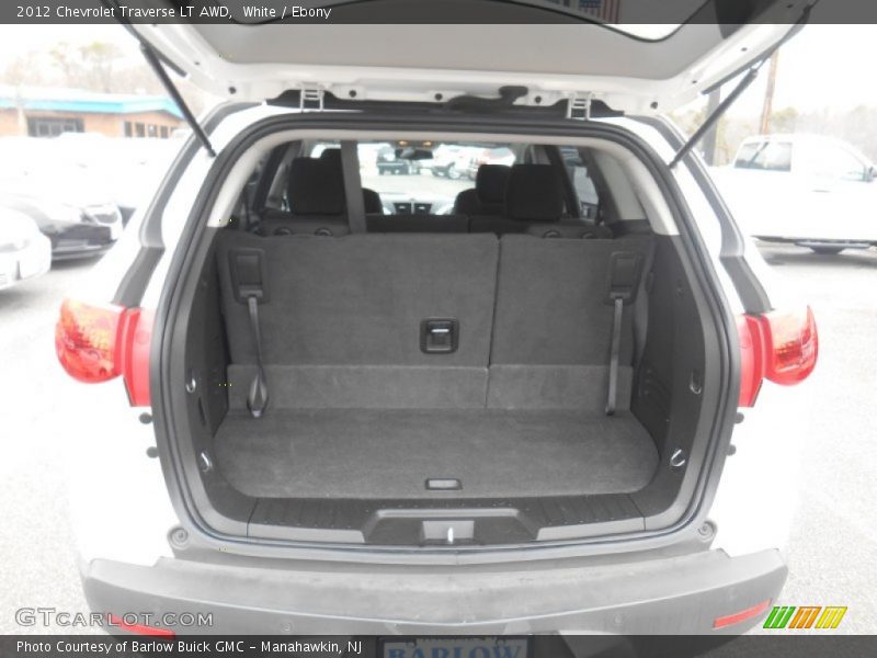 White / Ebony 2012 Chevrolet Traverse LT AWD