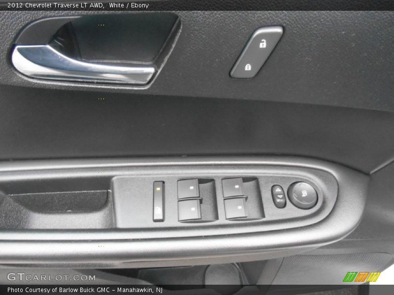 White / Ebony 2012 Chevrolet Traverse LT AWD
