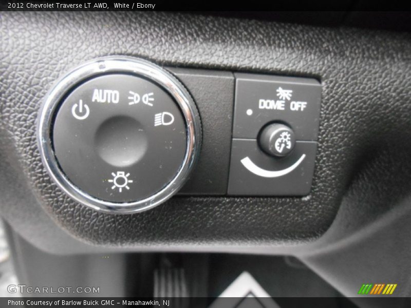 White / Ebony 2012 Chevrolet Traverse LT AWD