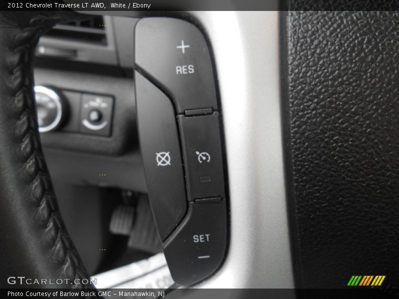 White / Ebony 2012 Chevrolet Traverse LT AWD