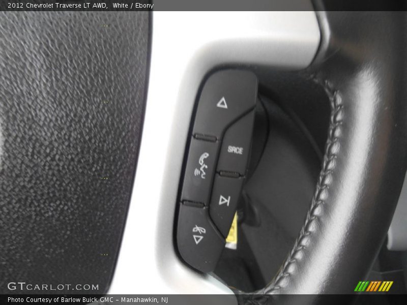 White / Ebony 2012 Chevrolet Traverse LT AWD
