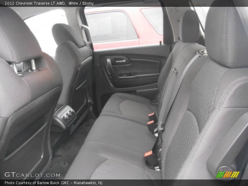 White / Ebony 2012 Chevrolet Traverse LT AWD