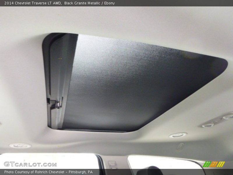 Black Granite Metallic / Ebony 2014 Chevrolet Traverse LT AWD
