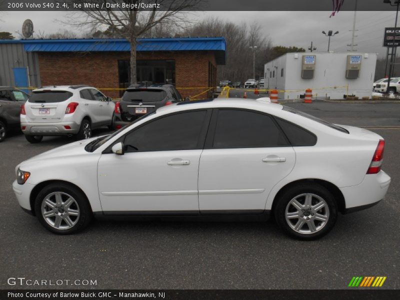 Ice White / Dark Beige/Quartz 2006 Volvo S40 2.4i