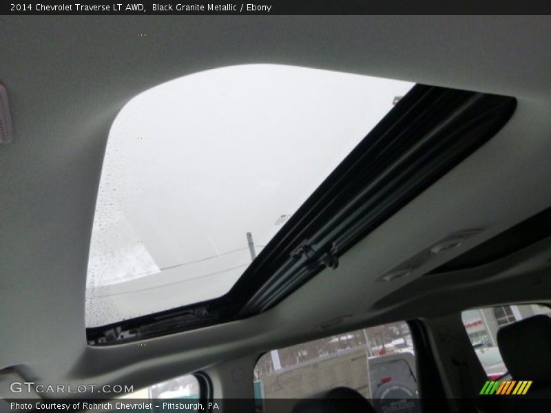 Black Granite Metallic / Ebony 2014 Chevrolet Traverse LT AWD