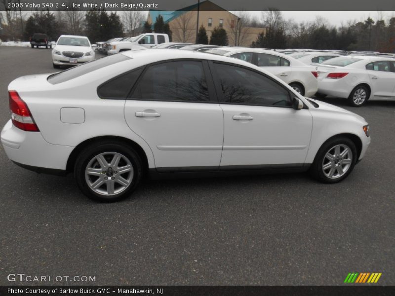 Ice White / Dark Beige/Quartz 2006 Volvo S40 2.4i