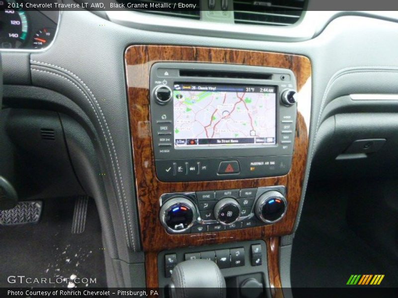 Black Granite Metallic / Ebony 2014 Chevrolet Traverse LT AWD