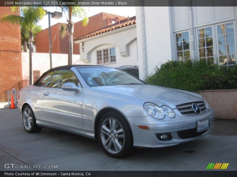 Iridium Silver Metallic / Black 2006 Mercedes-Benz CLK 350 Cabriolet