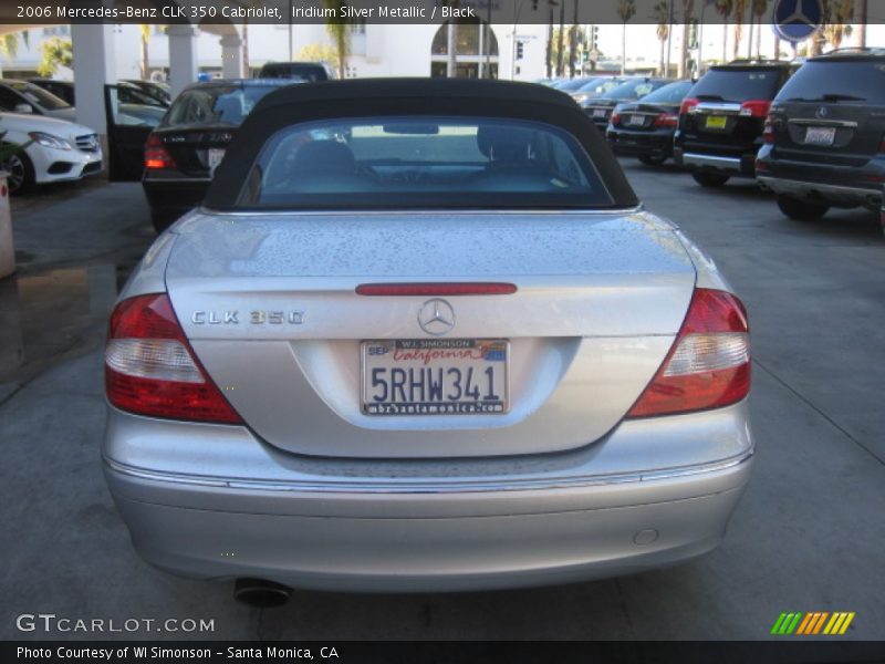 Iridium Silver Metallic / Black 2006 Mercedes-Benz CLK 350 Cabriolet