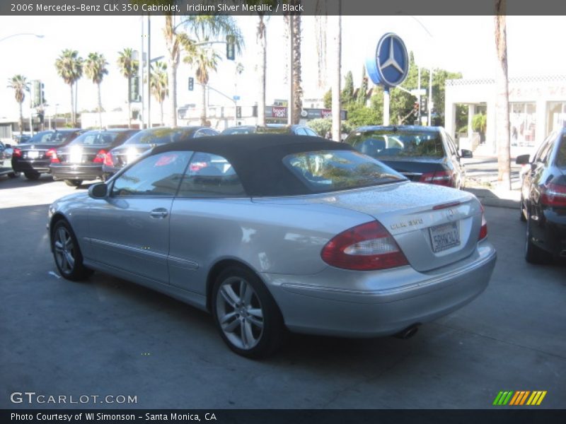 Iridium Silver Metallic / Black 2006 Mercedes-Benz CLK 350 Cabriolet