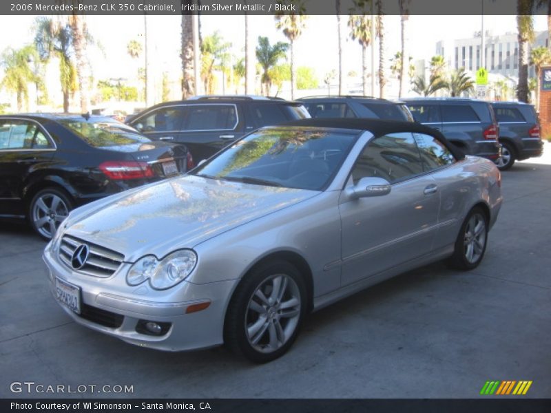 Iridium Silver Metallic / Black 2006 Mercedes-Benz CLK 350 Cabriolet