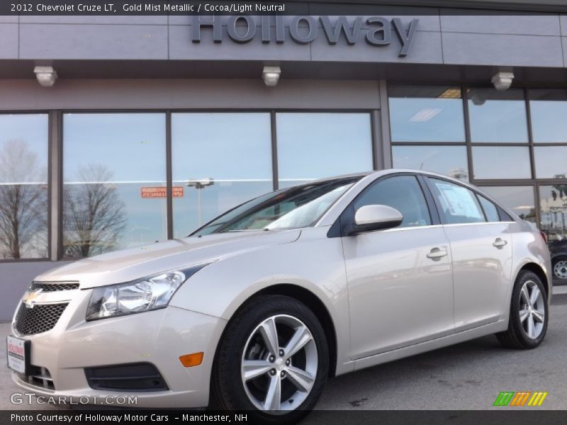 Gold Mist Metallic / Cocoa/Light Neutral 2012 Chevrolet Cruze LT