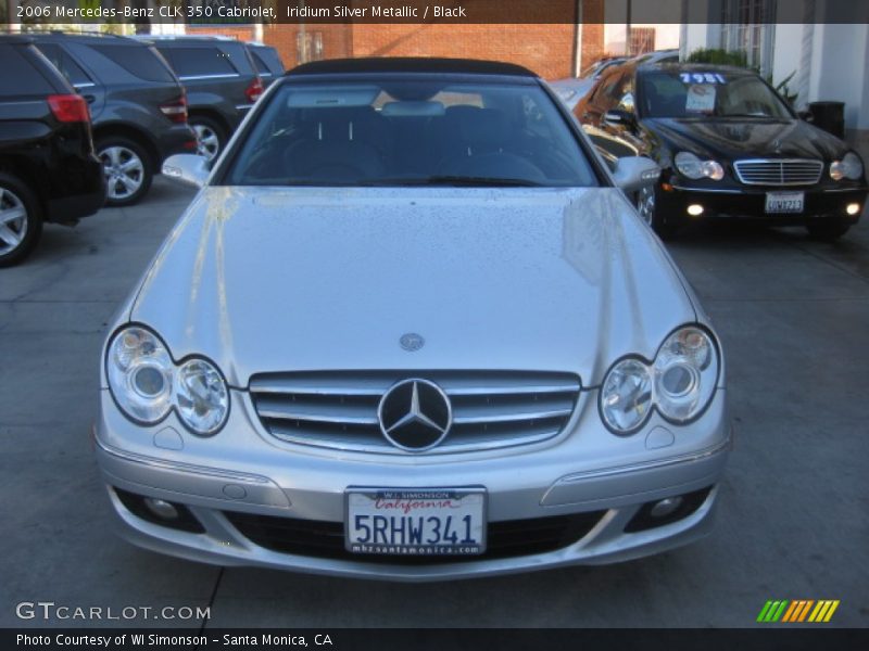 Iridium Silver Metallic / Black 2006 Mercedes-Benz CLK 350 Cabriolet