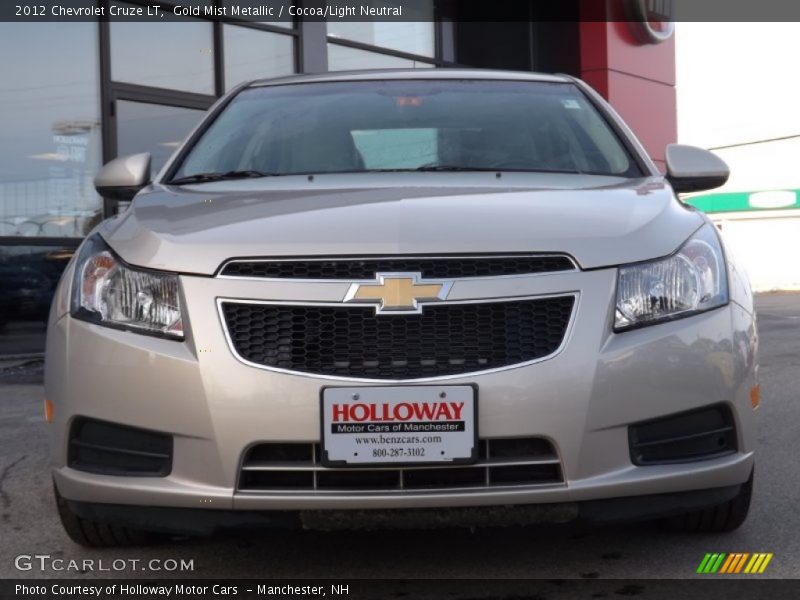 Gold Mist Metallic / Cocoa/Light Neutral 2012 Chevrolet Cruze LT