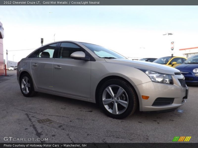Gold Mist Metallic / Cocoa/Light Neutral 2012 Chevrolet Cruze LT