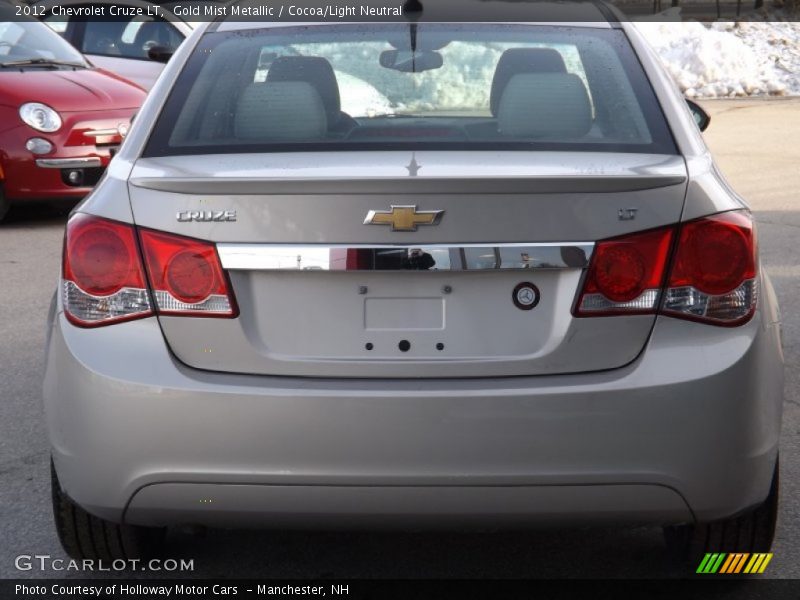 Gold Mist Metallic / Cocoa/Light Neutral 2012 Chevrolet Cruze LT