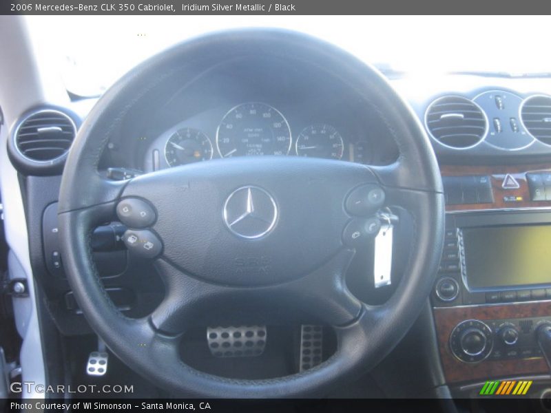 Iridium Silver Metallic / Black 2006 Mercedes-Benz CLK 350 Cabriolet