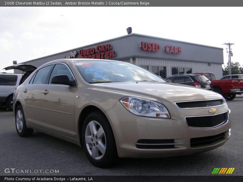 Amber Bronze Metallic / Cocoa/Cashmere Beige 2008 Chevrolet Malibu LS Sedan