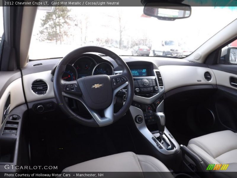 Gold Mist Metallic / Cocoa/Light Neutral 2012 Chevrolet Cruze LT