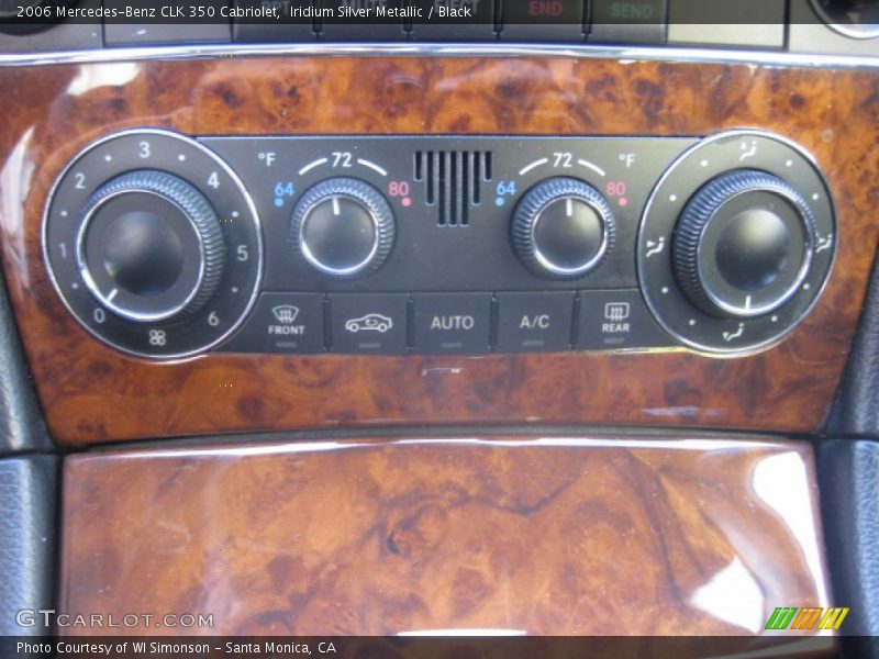 Iridium Silver Metallic / Black 2006 Mercedes-Benz CLK 350 Cabriolet