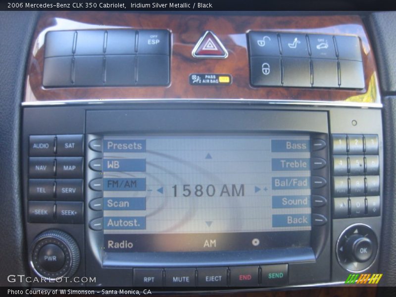 Iridium Silver Metallic / Black 2006 Mercedes-Benz CLK 350 Cabriolet