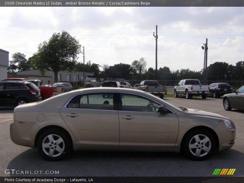 Amber Bronze Metallic / Cocoa/Cashmere Beige 2008 Chevrolet Malibu LS Sedan