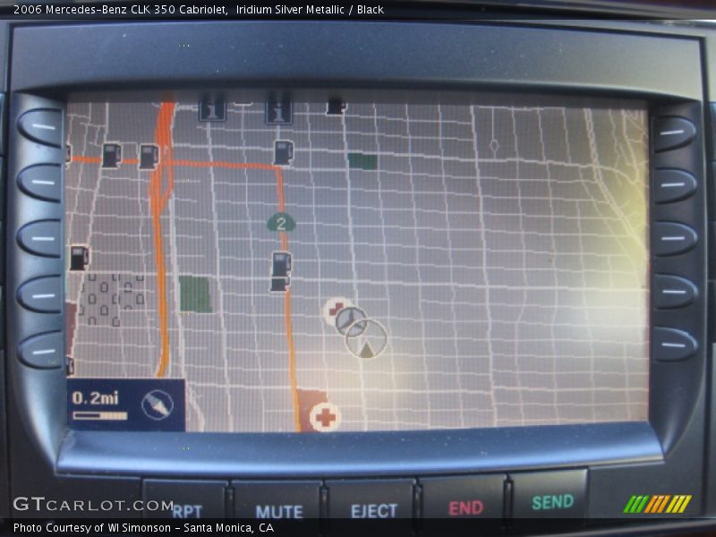 Iridium Silver Metallic / Black 2006 Mercedes-Benz CLK 350 Cabriolet