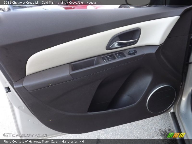 Gold Mist Metallic / Cocoa/Light Neutral 2012 Chevrolet Cruze LT