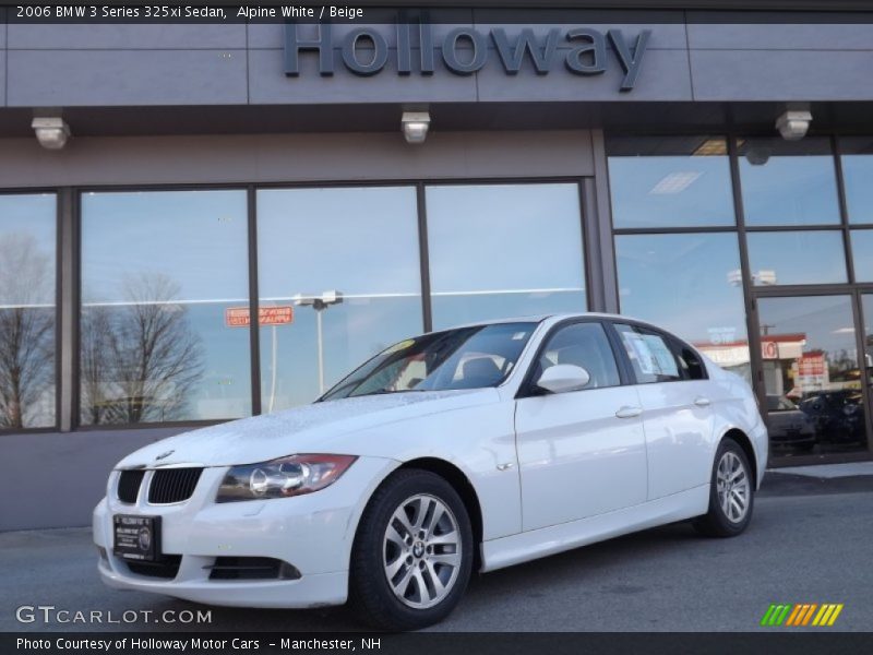 Alpine White / Beige 2006 BMW 3 Series 325xi Sedan