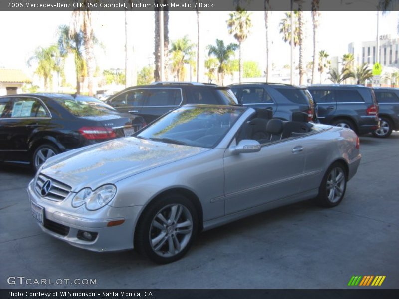 Iridium Silver Metallic / Black 2006 Mercedes-Benz CLK 350 Cabriolet