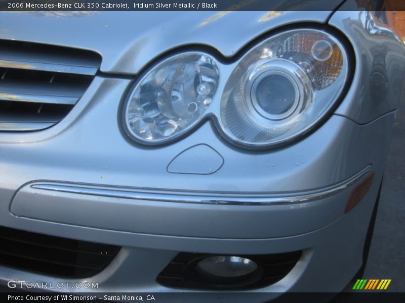 Iridium Silver Metallic / Black 2006 Mercedes-Benz CLK 350 Cabriolet