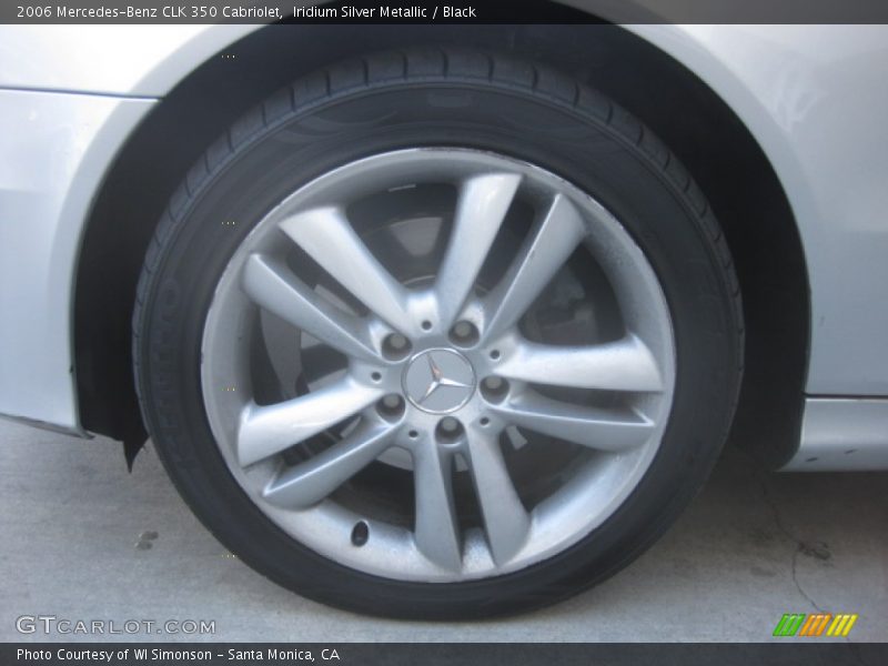 Iridium Silver Metallic / Black 2006 Mercedes-Benz CLK 350 Cabriolet