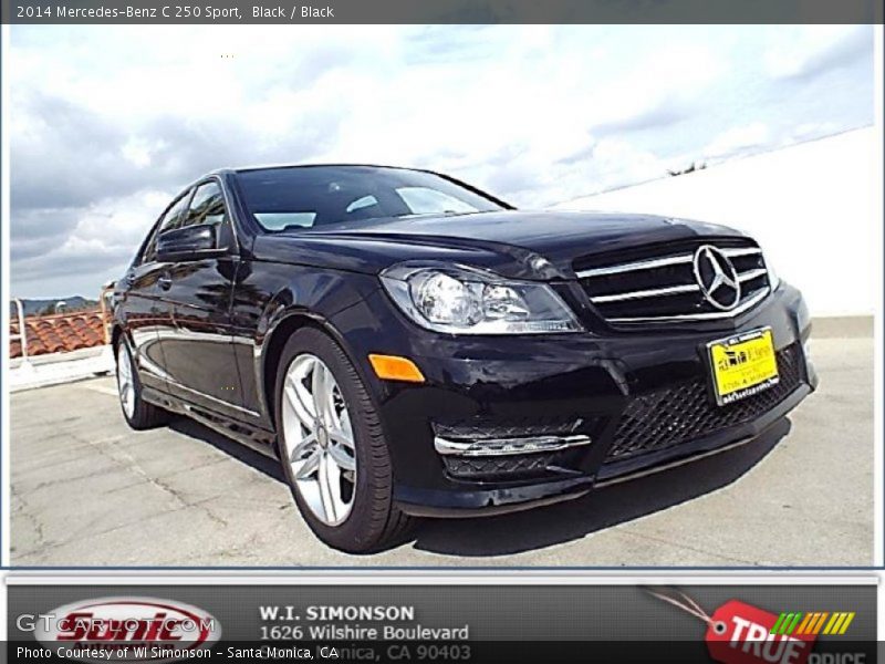 Black / Black 2014 Mercedes-Benz C 250 Sport