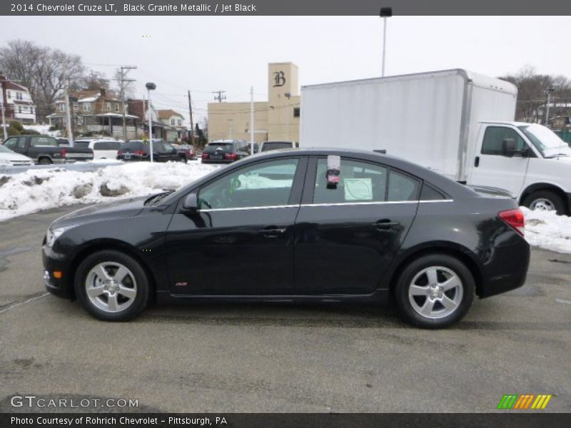 Black Granite Metallic / Jet Black 2014 Chevrolet Cruze LT