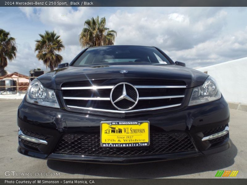 Black / Black 2014 Mercedes-Benz C 250 Sport