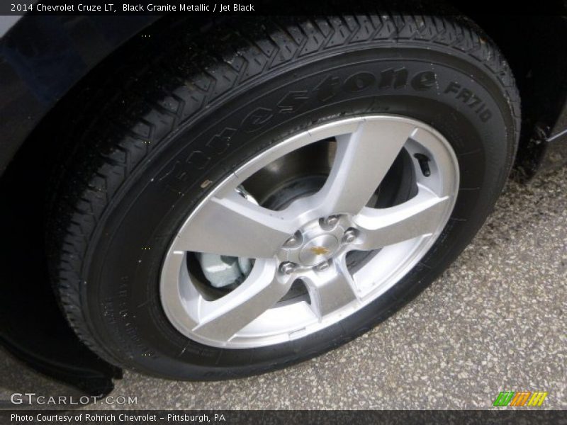 Black Granite Metallic / Jet Black 2014 Chevrolet Cruze LT