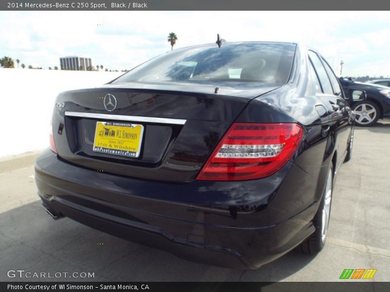 Black / Black 2014 Mercedes-Benz C 250 Sport