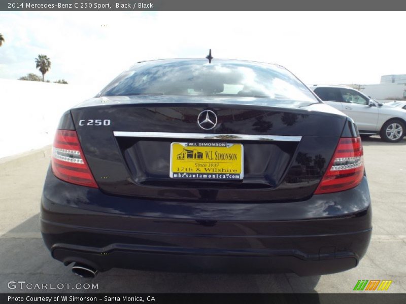 Black / Black 2014 Mercedes-Benz C 250 Sport