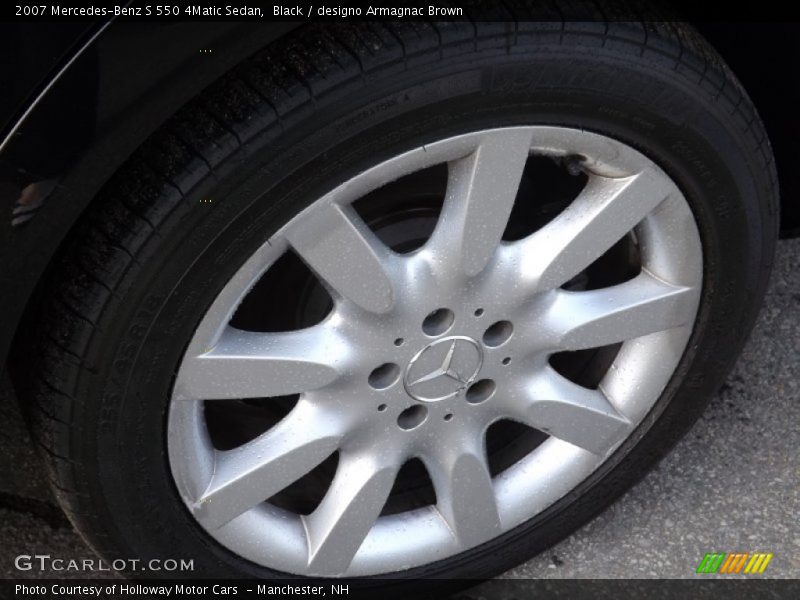 Black / designo Armagnac Brown 2007 Mercedes-Benz S 550 4Matic Sedan