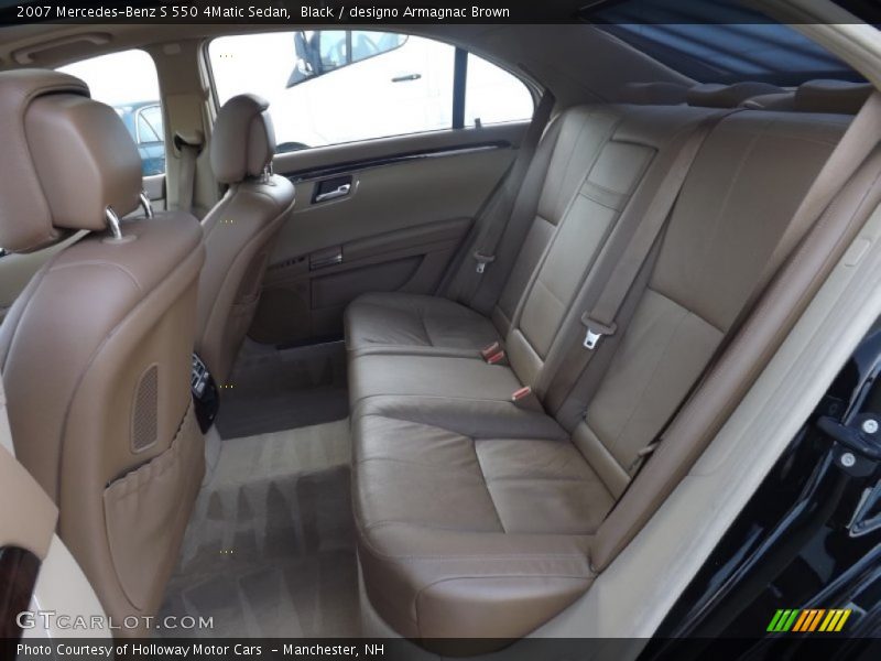 Black / designo Armagnac Brown 2007 Mercedes-Benz S 550 4Matic Sedan