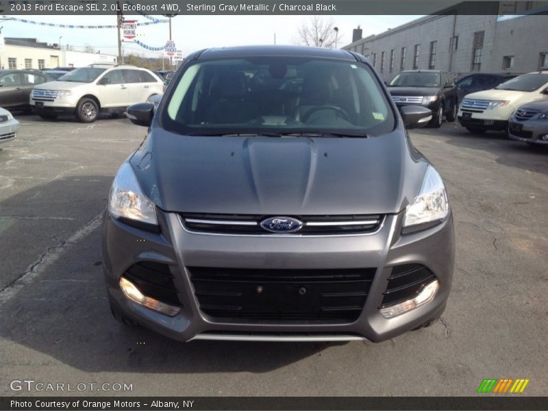 Sterling Gray Metallic / Charcoal Black 2013 Ford Escape SEL 2.0L EcoBoost 4WD