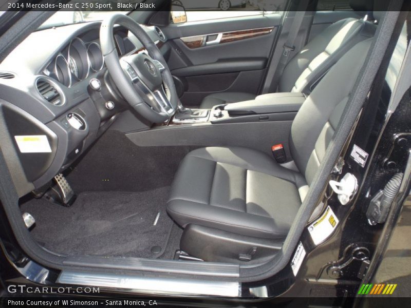 Black / Black 2014 Mercedes-Benz C 250 Sport