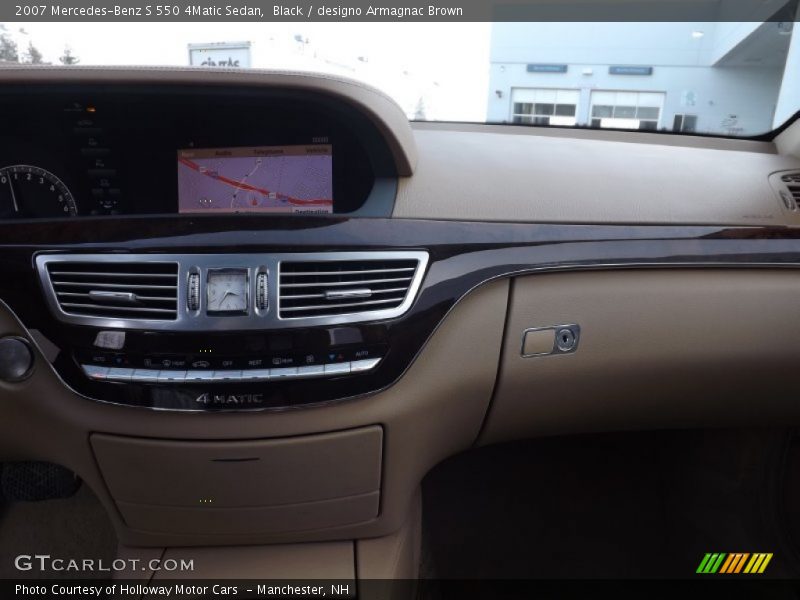 Black / designo Armagnac Brown 2007 Mercedes-Benz S 550 4Matic Sedan