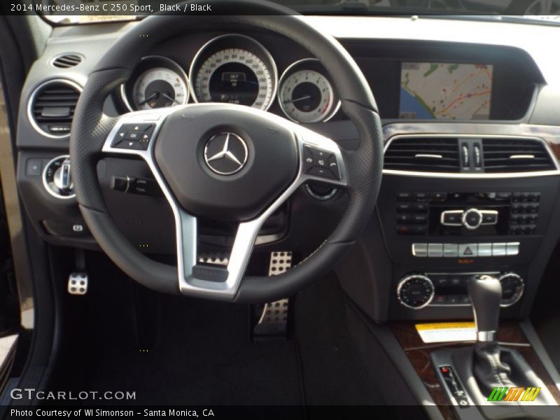 Black / Black 2014 Mercedes-Benz C 250 Sport