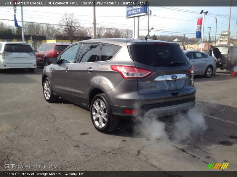 Sterling Gray Metallic / Charcoal Black 2013 Ford Escape SEL 2.0L EcoBoost 4WD