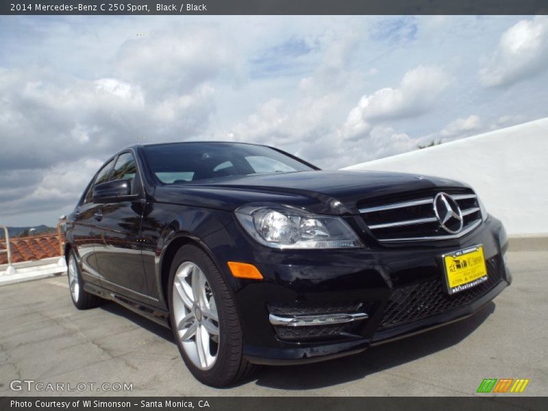 Black / Black 2014 Mercedes-Benz C 250 Sport