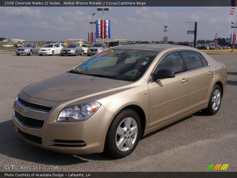 Amber Bronze Metallic / Cocoa/Cashmere Beige 2008 Chevrolet Malibu LS Sedan