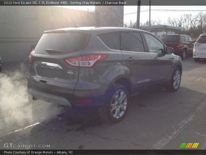 Sterling Gray Metallic / Charcoal Black 2013 Ford Escape SEL 2.0L EcoBoost 4WD