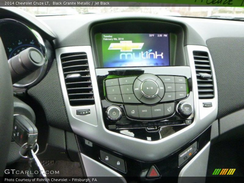 Black Granite Metallic / Jet Black 2014 Chevrolet Cruze LT